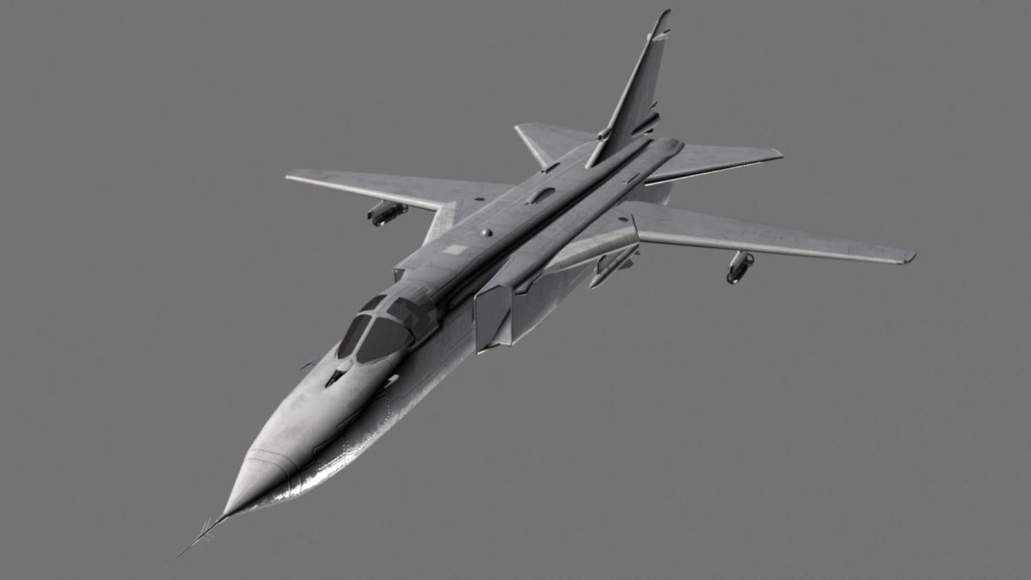 sukhoi su-24 Modelo 3D .c4d .max .obj .3ds .fbx .stl .blend 