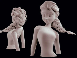 disney elsa frozen statue sculpt 3d print stl files download files figure digital pattern 3d 3D Print Model