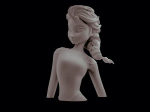 disney elsa frozen statue sculpt 3d print stl files download files figure digital pattern 3d 3D Print Model