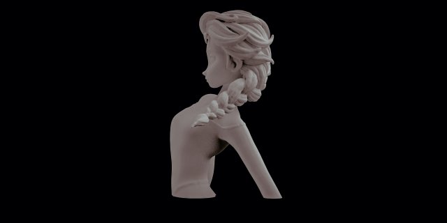 disney elsa frozen statue sculpt 3d print stl files download files figure  digital pattern 3d 3D Print Model in Woman 3DExport