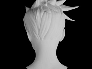 overwatch tracer lifesize head sculpt 3d print stl files download files statue figure video game Model do druku 3D