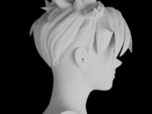 overwatch tracer lifesize head sculpt 3d print stl files download files statue figure video game Model do druku 3D