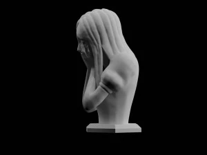 alice in wonderland american mcgees alice tears rock sculpt digital pattern 3d print stl statue 3D Print Model