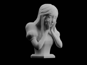 alice in wonderland american mcgees alice tears rock sculpt digital pattern 3d print stl statue 3D Print Model