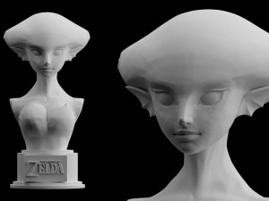 zelda princess ruto ocarina of time download 3d print model stl files statue figure nintendo 3D Print Model