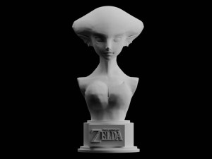 zelda princess ruto ocarina of time download 3d print model stl files statue figure nintendo Model Cetak 3D