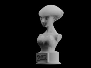 zelda princess ruto ocarina of time download 3d print model stl files statue figure nintendo Model Cetak 3D