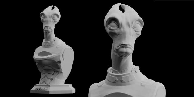 mass effect andromeda salarian download 3d print stl files statue figure video game figure art Model do druku 3D .c4d .max .obj .3ds .fbx .stl .blend 