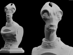 mass effect andromeda salarian download 3d print stl files statue figure video game figure art 3D Print Model