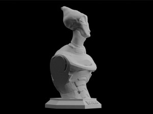 mass effect andromeda salarian download 3d print stl files statue figure video game figure art Model do druku 3D