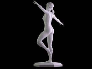 nintendo wii fit trainer 3d printing fitness sculpture yoga art 3Dプリントモデル
