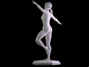 nintendo wii fit trainer 3d printing fitness sculpture yoga art 3D Print Model