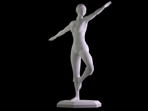 nintendo wii fit trainer 3d printing fitness sculpture yoga art 3D Print Model