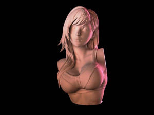 final fantasy 7 tifa lockhart bust sculpt 3d print stl files ff7 remake 3D Print Model