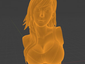 final fantasy 7 tifa lockhart bust sculpt 3d print stl files ff7 remake 3D Print Model