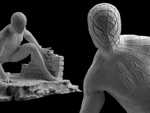 spiderman statue 3d print spider-man figure 3d print model marvel 3D Print Model