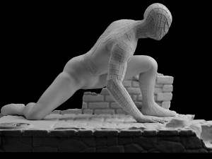 spiderman statue 3d print spider-man figure 3d print model marvel 3D-Druckmodell