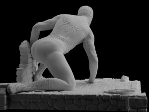 spiderman statue 3d print spider-man figure 3d print model marvel 3D-Druckmodell