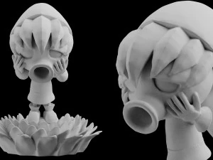 deku link majoras m&aacute;scara est&aacute;tua download modelo de impress&atilde;o 3D arquivos stl est&aacute;tua figura padr&atilde;o digital Modelo de Impressão 3D