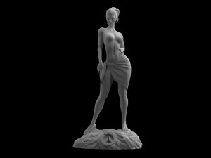 overwatch widowmaker pinup statue sculpt 3d print stl files download filey figure nude 3D Print Model