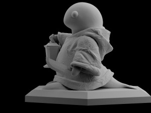 OBJ file Kaws Statue Detroit 👽・3D printer model to download・Cults