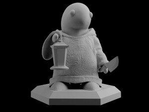 ff7 tonberry final fantasy statue sculpt 3d print stl files download files figure digital pattern 3D Print Model