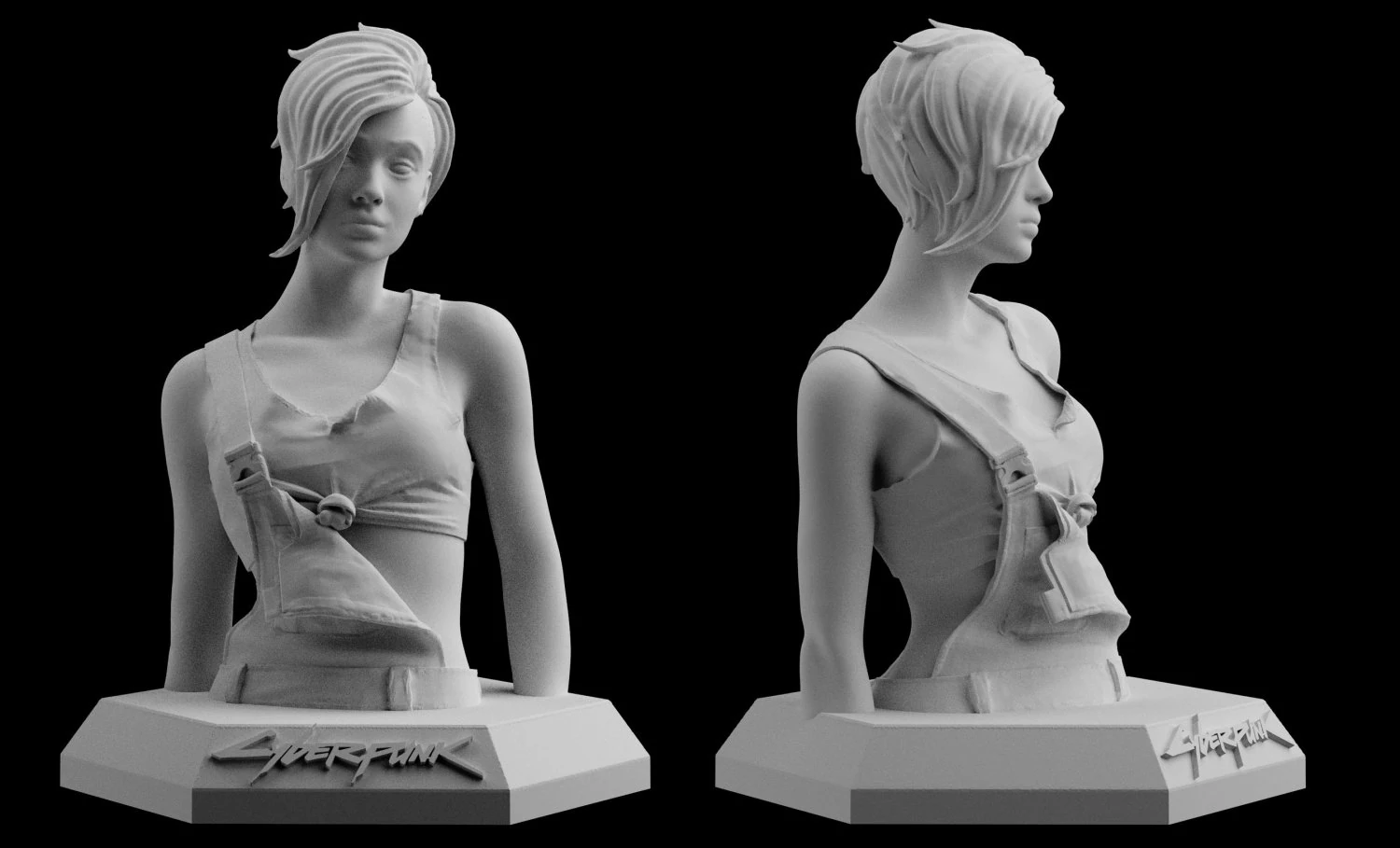 cyberpunk 2077 judy alvarez download 3d print model stl files statue figure video game 3D Print Model .c4d .max .obj .3ds .fbx .stl .blend 