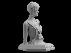 cyberpunk 2077 judy alvarez download 3d print model stl files statue figure video game Model do druku 3D