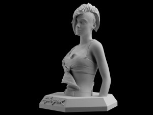 cyberpunk 2077 judy alvarez download 3d print model stl files statue figure video game Model do druku 3D