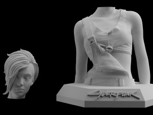 cyberpunk 2077 judy alvarez download 3d print model stl files statue figure video game Model do druku 3D
