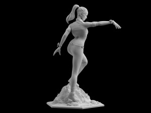 mortal kombat 11 sonya blade statue sculpt 3d print stl files Modèles 3D en vedette