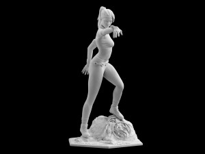 mortal kombat 11 sonya blade statue sculpt 3d print stl files Modèles 3D en vedette