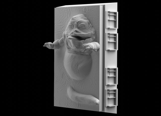 star wars jabba in carbonite download 3d print model stl files statue figure 3D Baskı Modeli .c4d .max .obj .3ds .fbx .stl .blend 