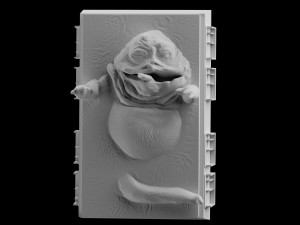 star wars jabba in carbonite download 3d print model stl files statue figure 3D Baskı Modeli