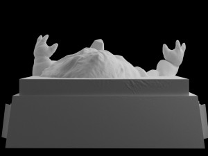 star wars jabba in carbonite download 3d print model stl files statue figure 3D Baskı Modeli