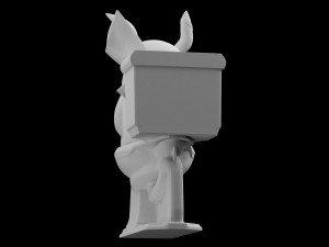 pooping pikachu free 3d print model 3D Print Model