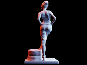 cyberpunk 2077 panam palmer diorama download 3d print model stl files statue figure video game 3D 프린트 모델