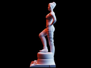 cyberpunk 2077 panam palmer diorama download 3d print model stl files statue figure video game 3D 프린트 모델
