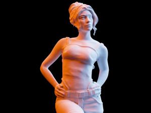 cyberpunk 2077 panam palmer diorama download 3d print model stl files statue figure video game 3D 프린트 모델