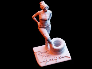 cyberpunk 2077 panam palmer diorama download 3d print model stl files statue figure video game 3D Print Model
