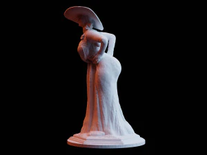resident evil village alcina dimitrescu statue 3d print model 3D Print Model