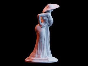 resident evil village alcina dimitrescu statue 3d print model 3D Print Model