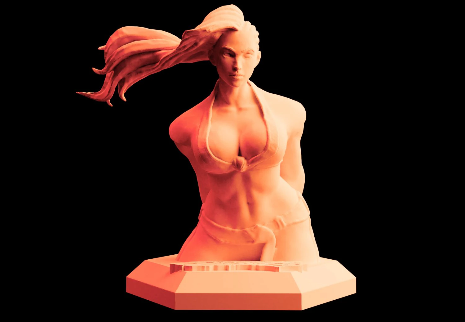 street fighter laura matsuda 3d print statue stl files download files figure digital pattern print 3D Print Model .c4d .max .obj .3ds .fbx .stl .blend