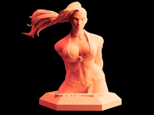 street fighter laura matsuda 3d print statue stl files download files figure digital pattern print 3D Print Model
