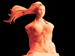 street fighter laura matsuda 3d print statue stl files download files figure digital pattern print 3D Print Model