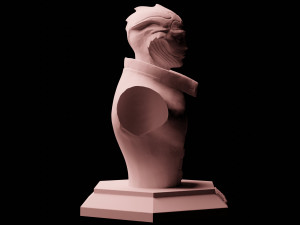 mass effect thane krios bust download 3d print stl files statue figure video game 3D Принт Модель