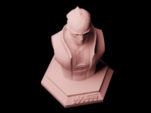 mass effect thane krios bust download 3d print stl files statue figure video game 3D Принт Модель