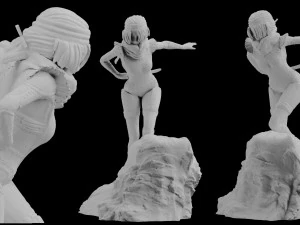 zelda sheik heroic statue download 3d print model stl files statue figure digital pattern 3D Print Model