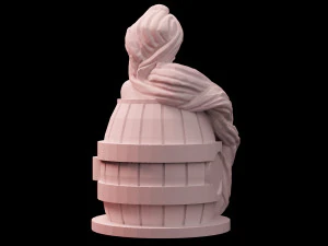 tangled rapunzel in bath statue sculpt 3d print stl files download figure digital disney princess 3D Print Model