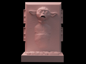 star wars yoda in carbonite download 3d print model stl files statue figure digital 3d print 3D Print Model